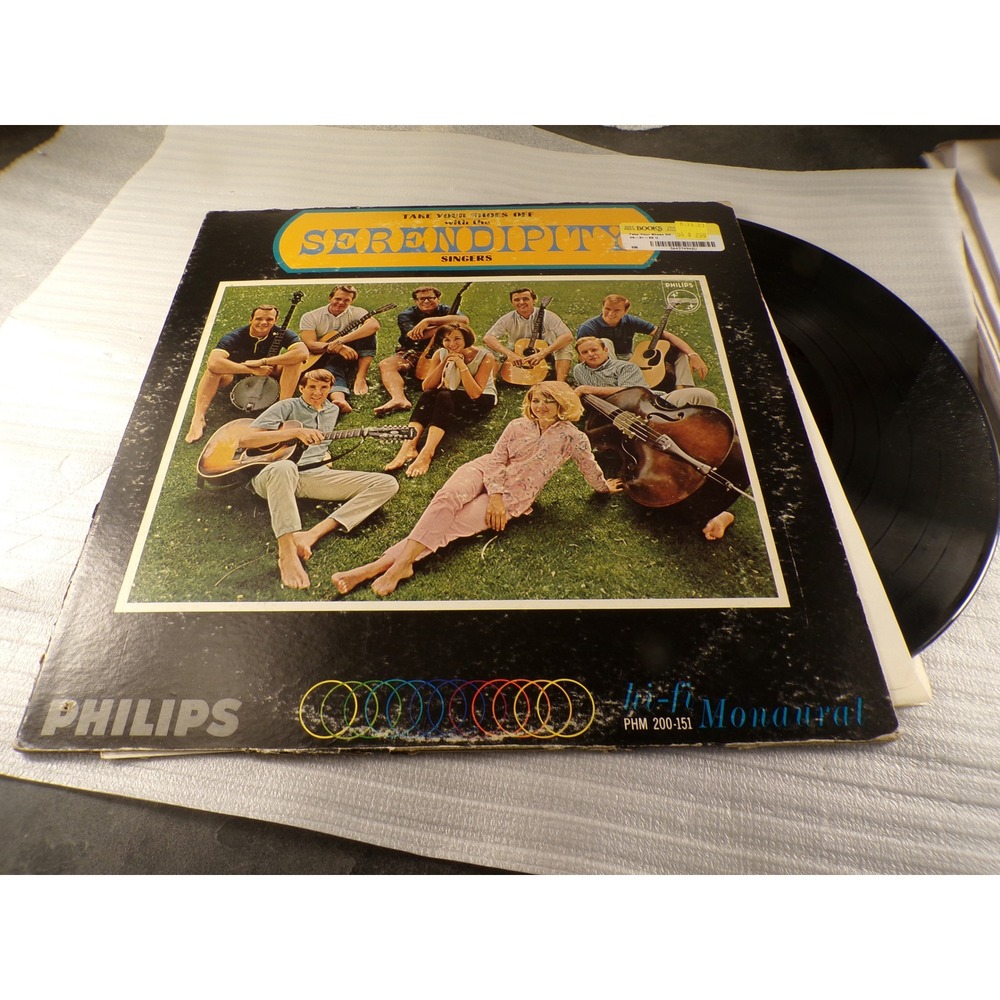 Serendipity Singers Take Your Shoes Off Vinyl LP Mono Philips PHM 200-151 1964